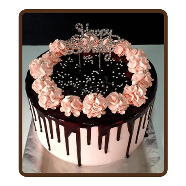 8″ Round 4 Inch Height Birthday Cake (FAB7)
