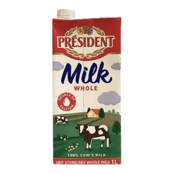 President Whole Uht Milk 1L